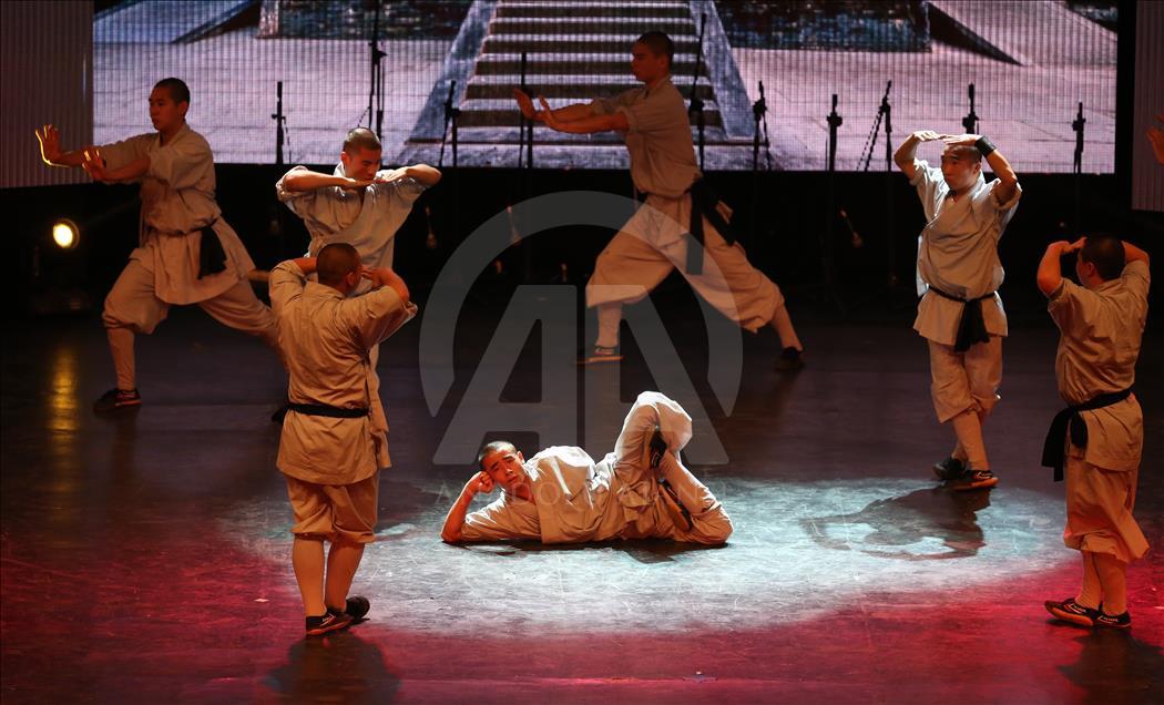 La muestra de kung fu de los monjes Shaolin