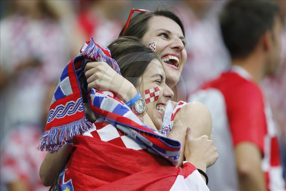 Croacia contra Inglaterra en la semifinal de la Copa del Mundo Rusia 2018