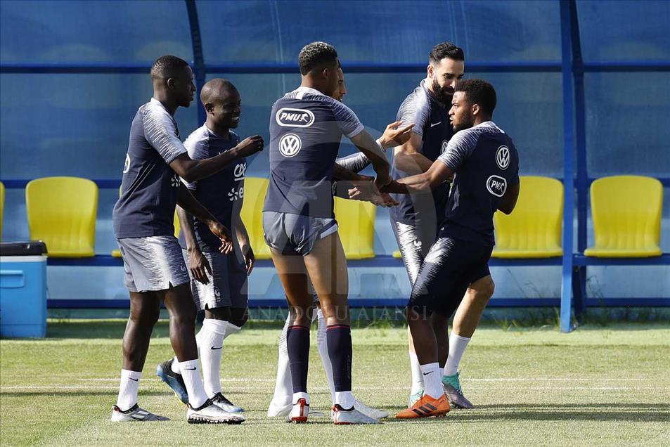 Rusia 2018: Sesión de entrenamiento de la selección de Francia
