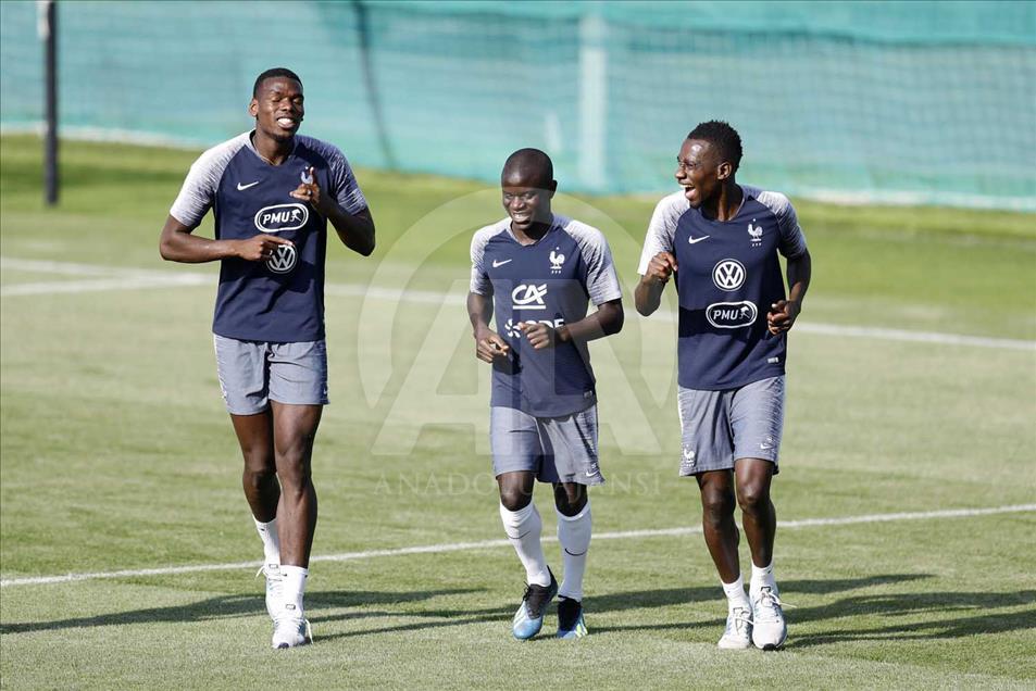 Rusia 2018: Sesión de entrenamiento de la selección de Francia