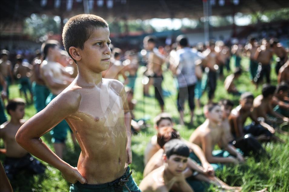 Festival de lucha en aceite de Kırkpınar en Turquía