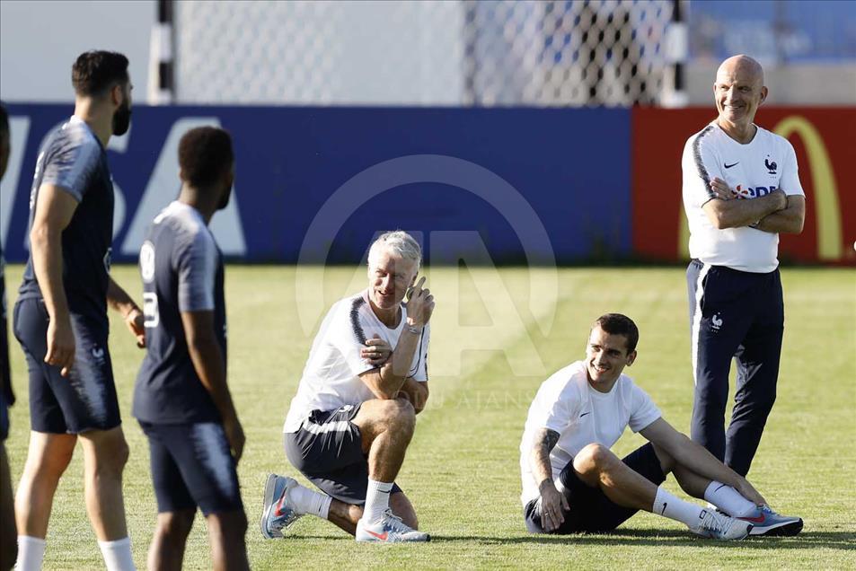 Rusia 2018: Sesión de entrenamiento de la selección de Francia