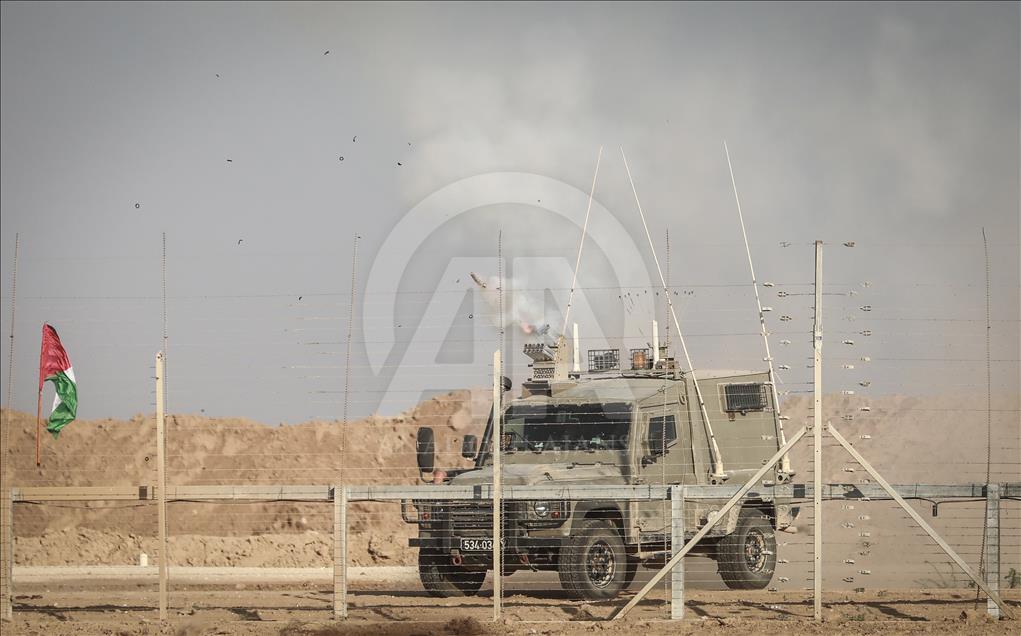 Gazze'deki Büyük Dönüş Yürüyüşü gösterilerinde 16. cuma