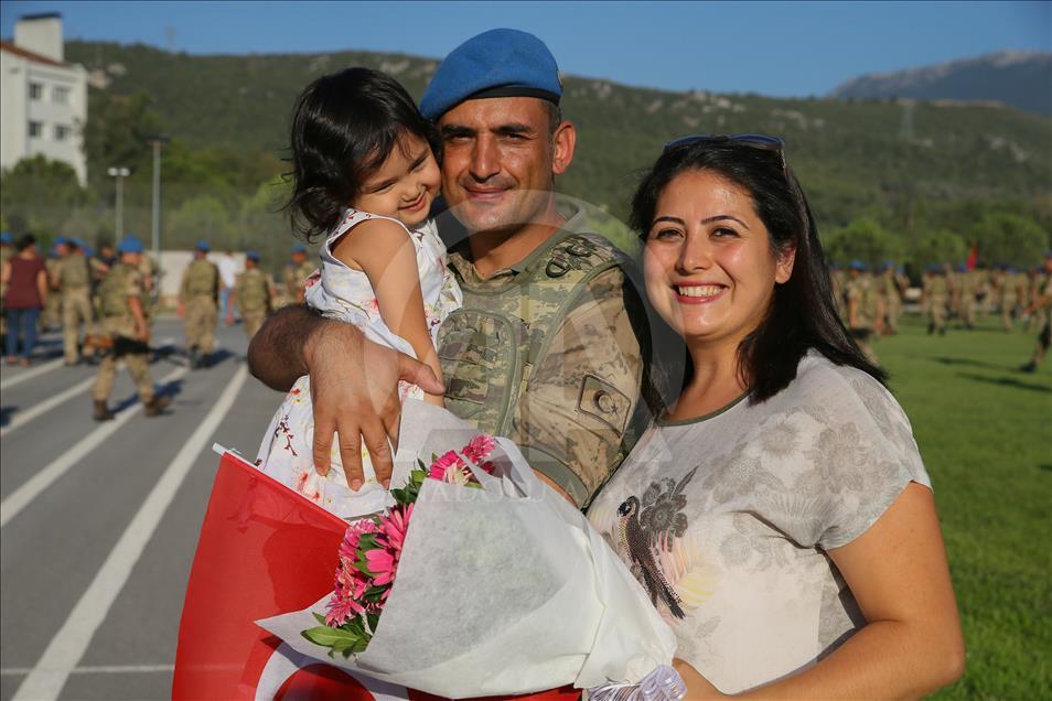 Afrin kahramanları törenle karşılandı