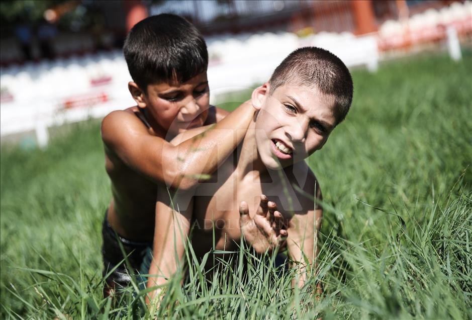 Festival de lucha en aceite de Kırkpınar en Turquía