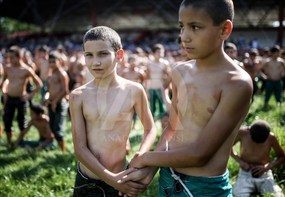 Festival de lucha en aceite de Kırkpınar en Turquía
