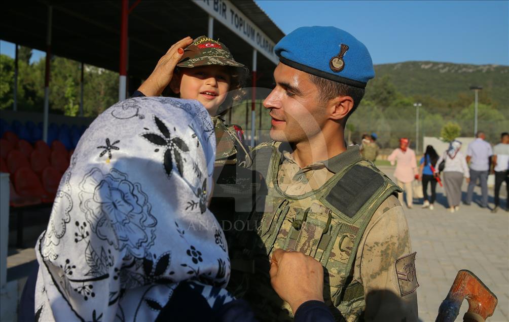Afrin kahramanları törenle karşılandı
