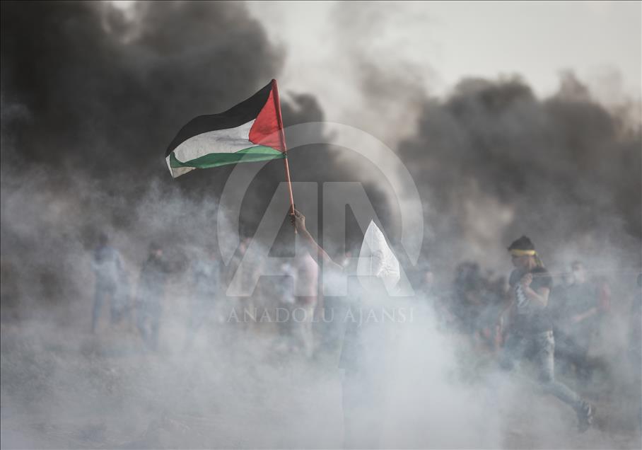 Gazze'deki Büyük Dönüş Yürüyüşü gösterilerinde 16. cuma