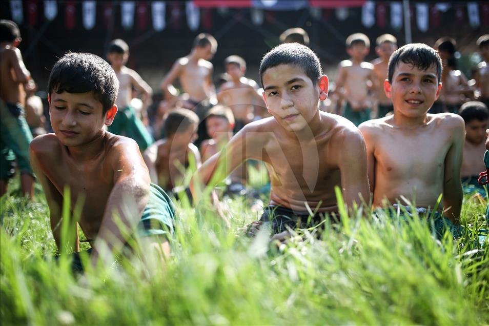 Festival de lucha en aceite de Kırkpınar en Turquía