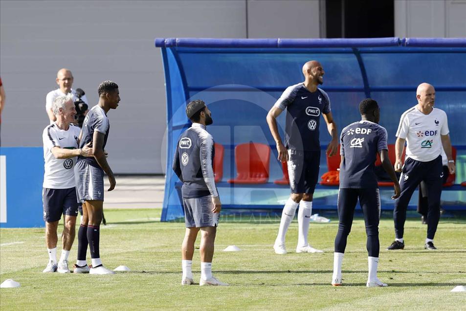 Rusia 2018: Sesión de entrenamiento de la selección de Francia