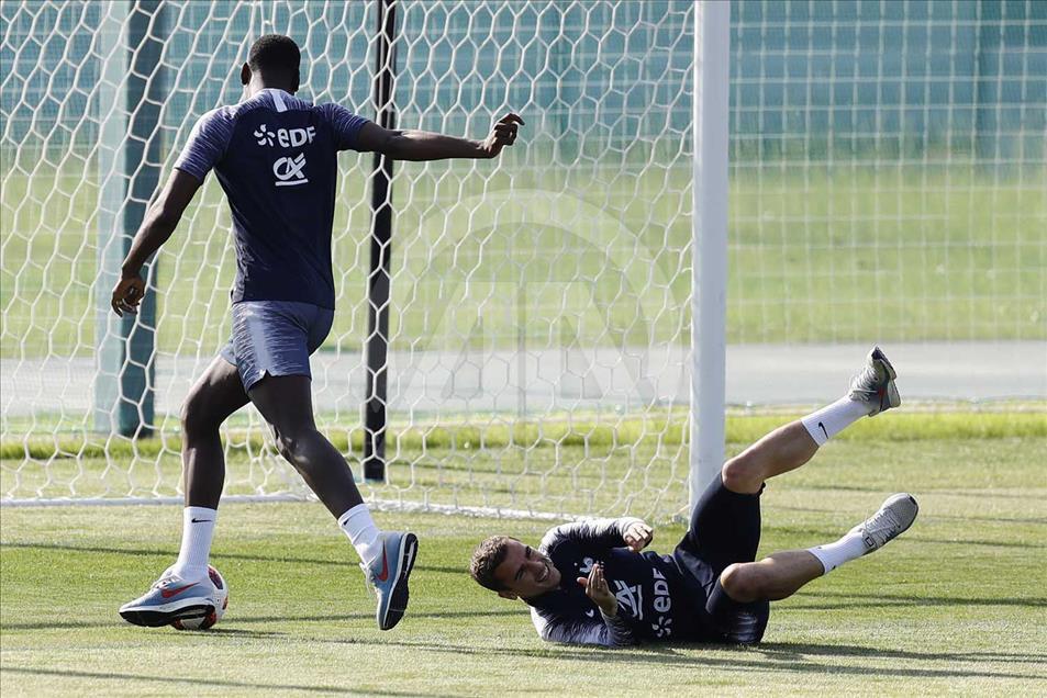 Rusia 2018: Sesión de entrenamiento de la selección de Francia