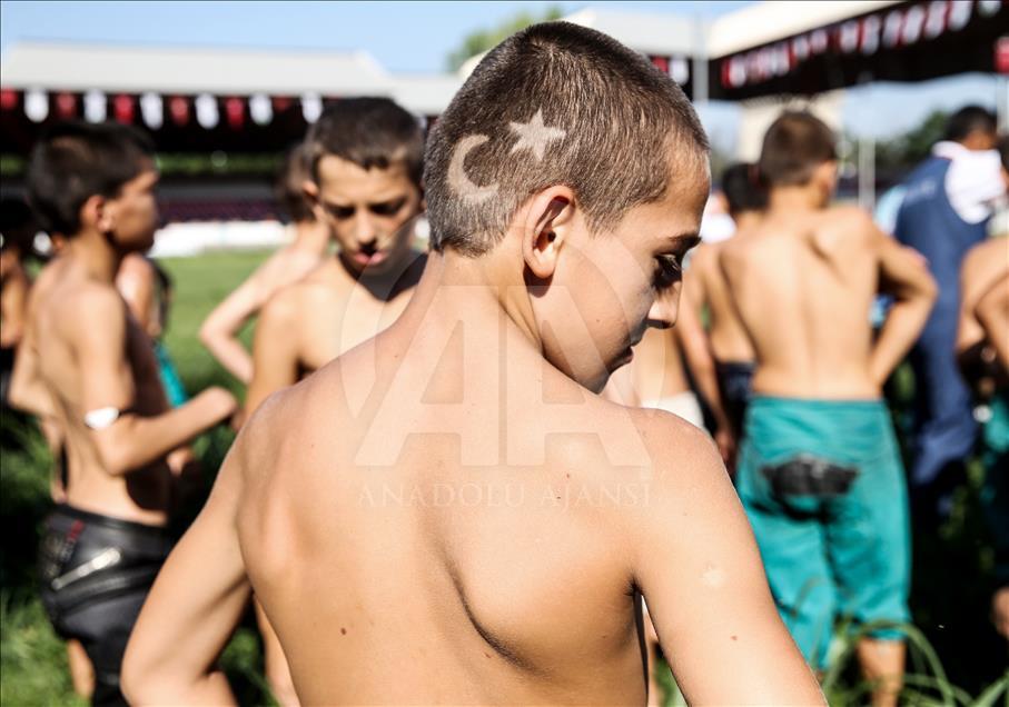 Festival de lucha en aceite de Kırkpınar en Turquía