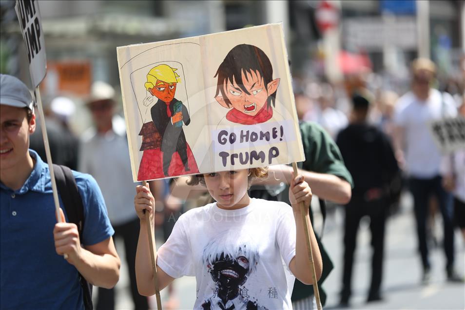 Protesta contra el presidente Donald Trump en Londres