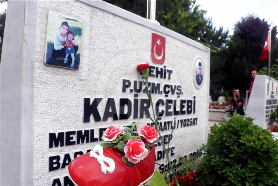 Şehidin adı yeni doğan yeğenine şehitlikte verildi