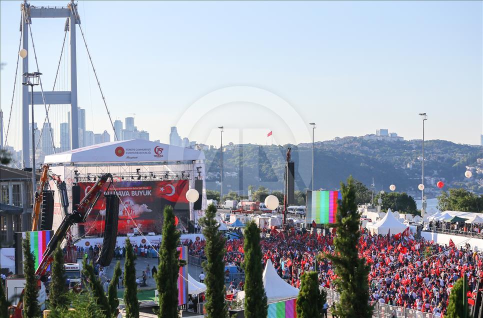 İstanbul'da 15 Temmuz Demokrasi ve Milli Birlik Günü Buluşması
