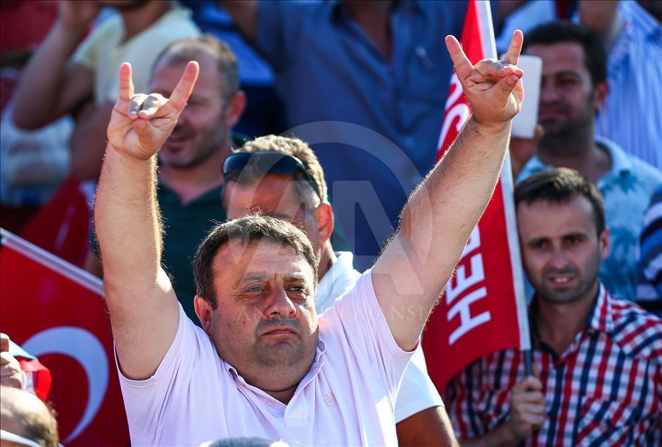 İstanbul'da 15 Temmuz Demokrasi ve Milli Birlik Günü Buluşması
