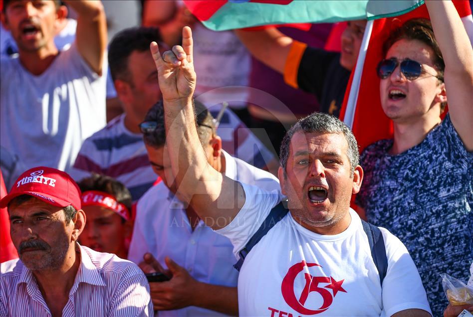 İstanbul'da 15 Temmuz Demokrasi ve Milli Birlik Günü Buluşması