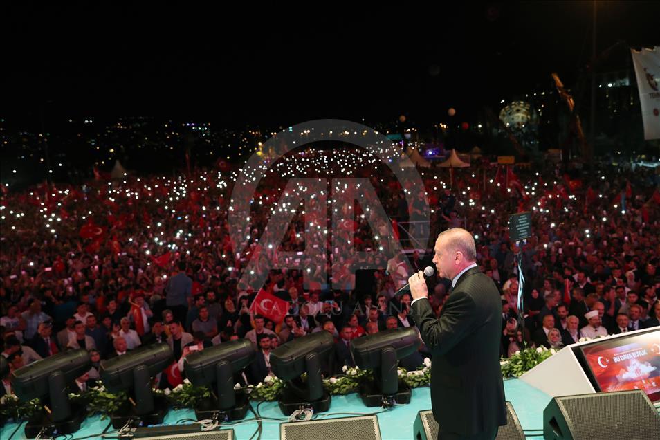 أردوغان: لا توجد قوة في العالم تثني تركيا عن مواصلة طريقها ما دمنا نحافظ على روح 15 تموز
