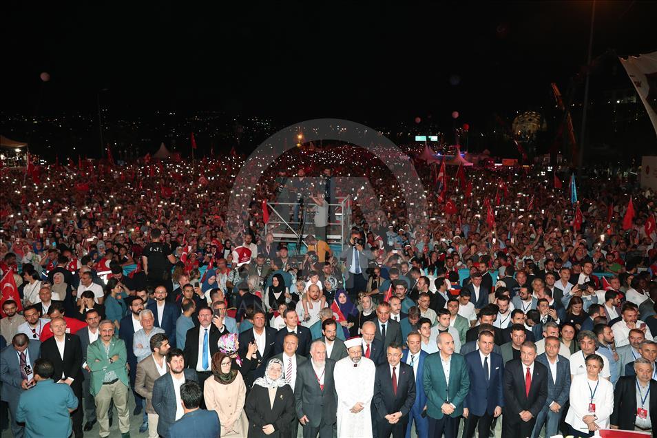İstanbul'da 15 Temmuz Demokrasi ve Milli Birlik Günü Buluşması
