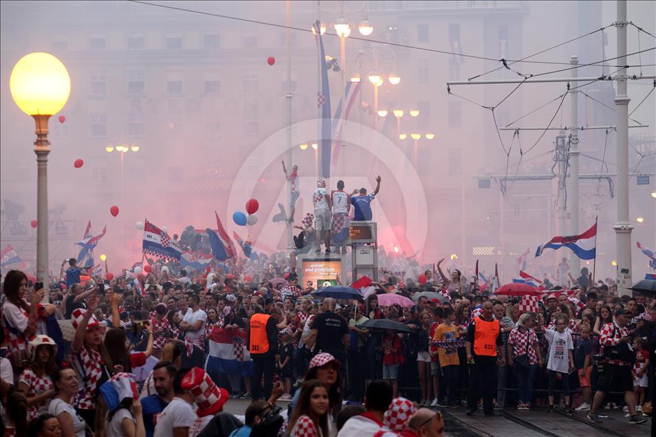 Croatia celebrates national team's second place finish in World Cup