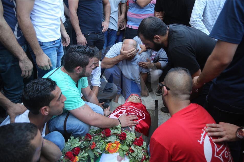 جنازه شهید 13 ساله فلسطینی تشییع شد