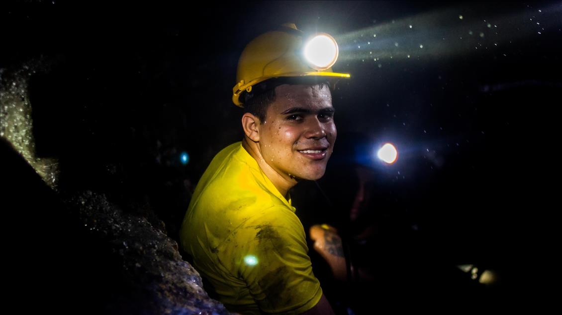 Kolombiya'nın Antioquia kentinde altın madenciliği
