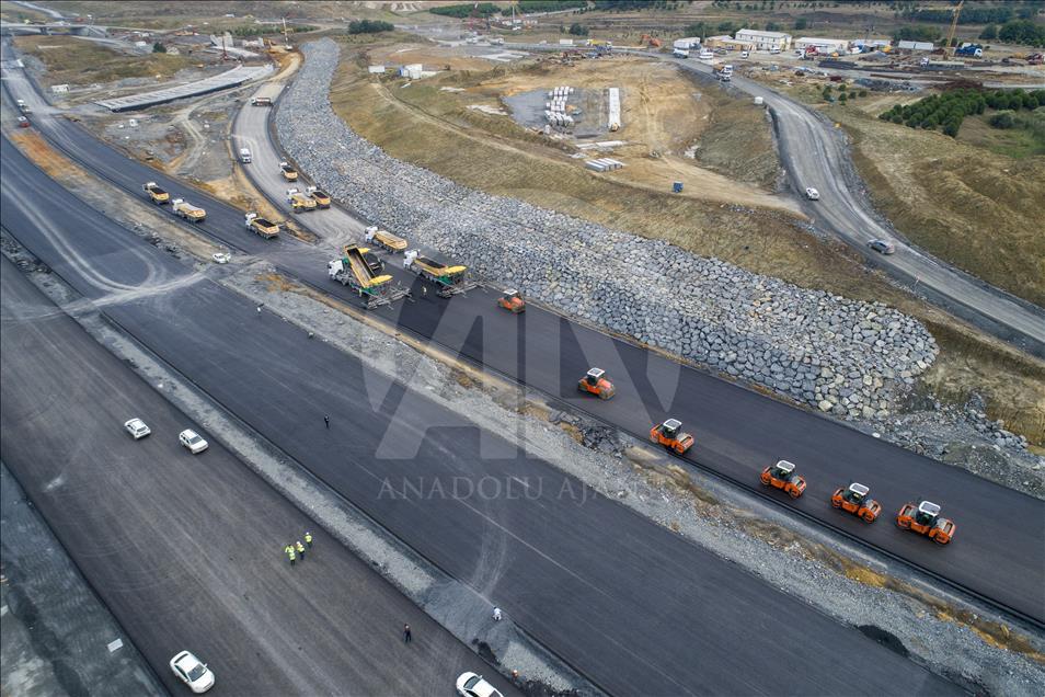 İstanbul Kuzey Marmara Otoyolu inşaatı 