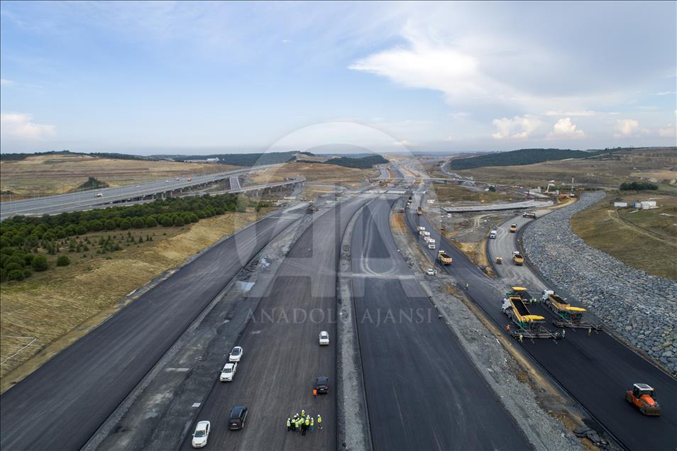 İstanbul Kuzey Marmara Otoyolu inşaatı 
