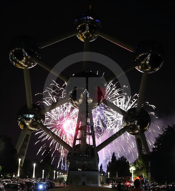 Festival de fuegos artificiales de Leaken en Bruselas