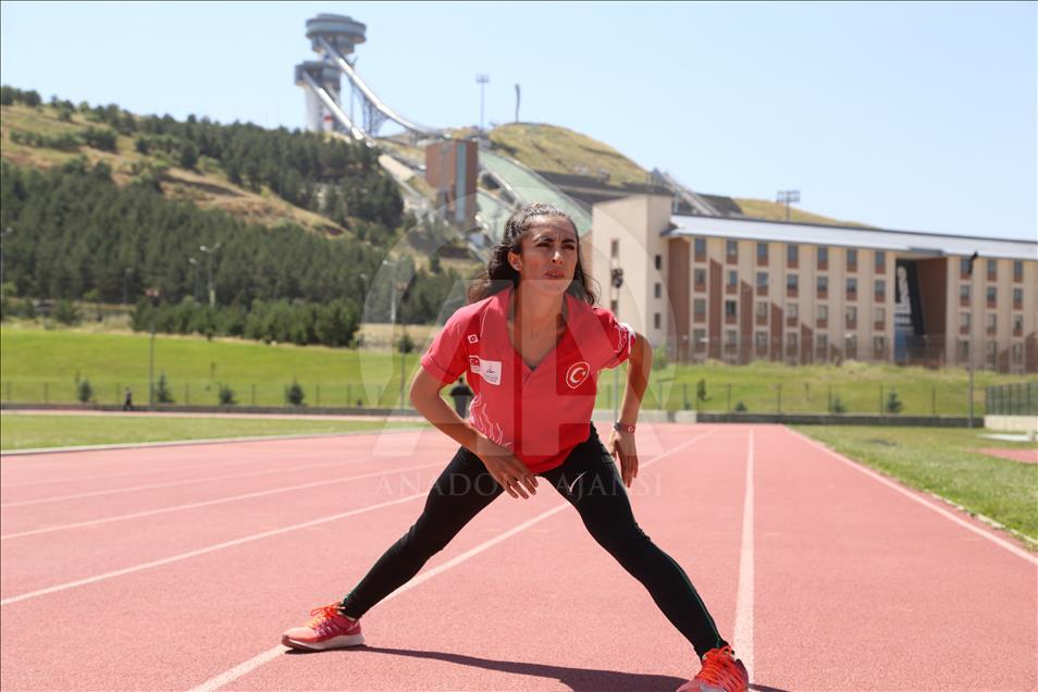 Kara lastikleriyle başladığı atletizmde gözü Avrupa şampiyonluğunda

