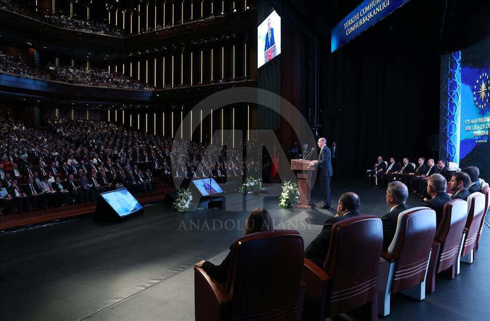 Cumhurbaşkanı Erdoğan '100 Günlük Eylem Planı'nı açıkladı