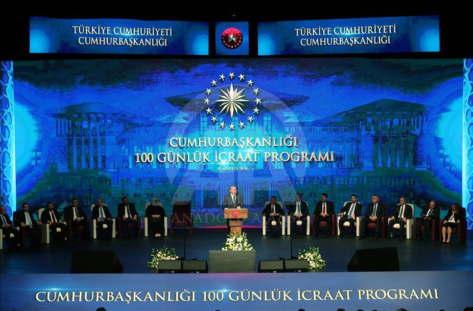 Cumhurbaşkanı Erdoğan '100 Günlük Eylem Planı'nı açıkladı