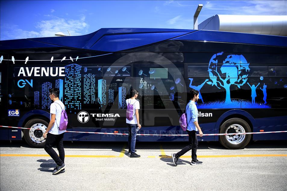 Türkiye'nin ilk "hızlı şarj" özellikli otobüsü Hacettepe'de