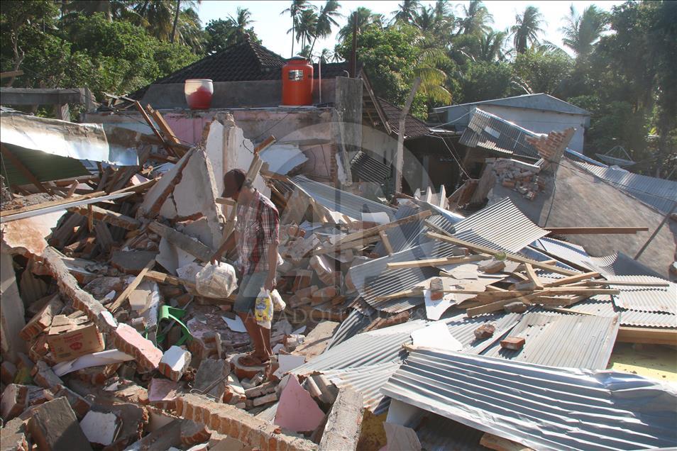 Gempa 7 Sr Guncang Lombok Anadolu Ajansı