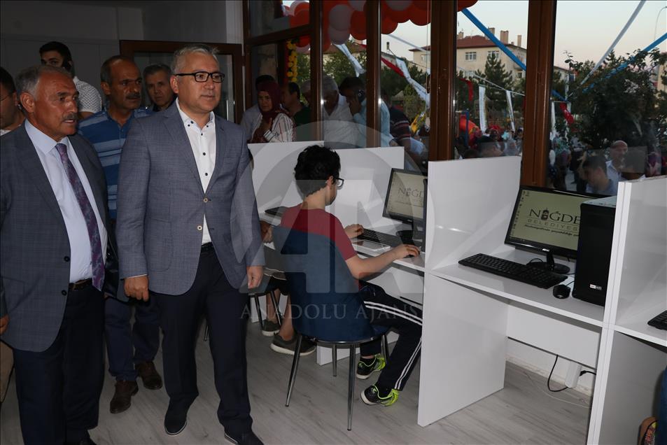 Niğde'de "Millet Kıraathanesi" hizmete açıldı