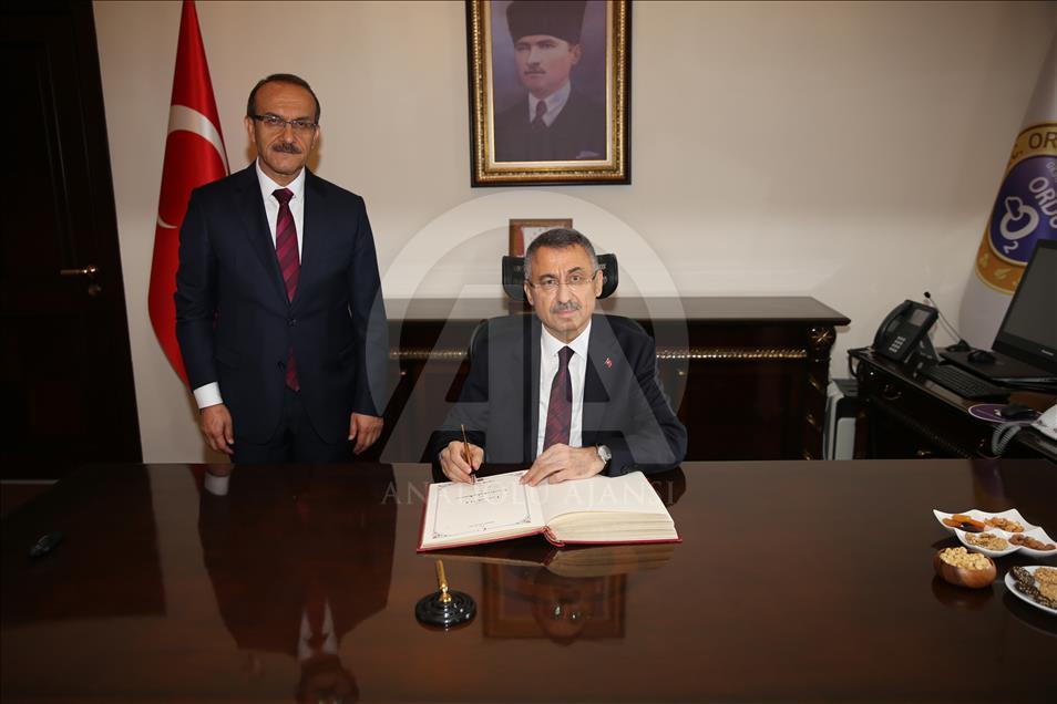 Cumhurbaşkanı Yardımcısı Fuat Oktay Ordu'da