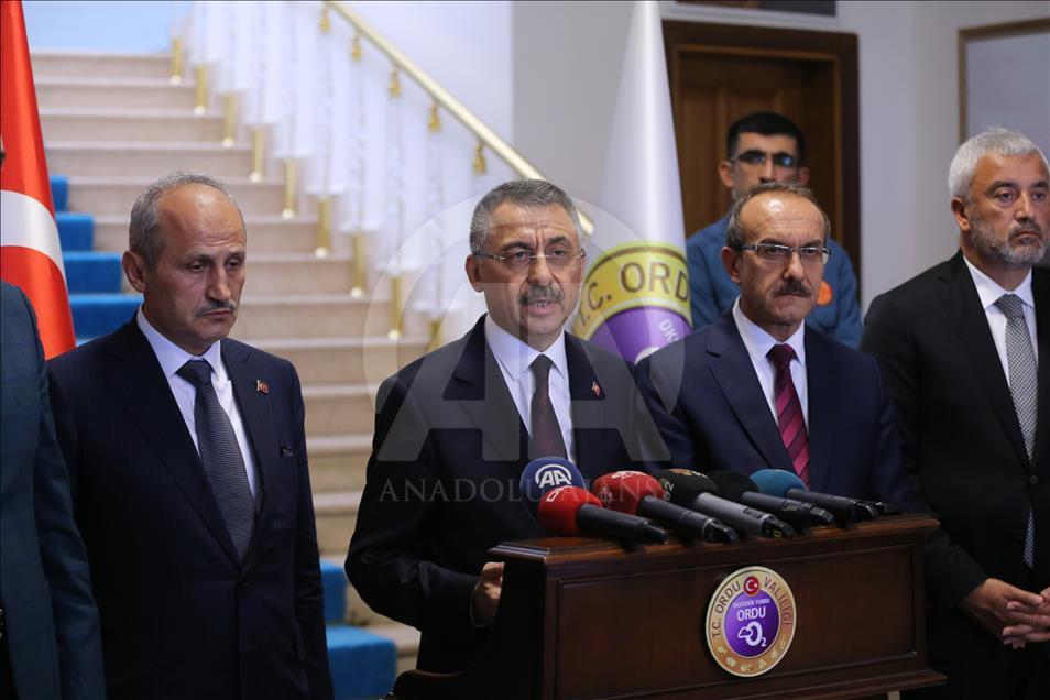 Cumhurbaşkanı Yardımcısı Fuat Oktay Ordu'da