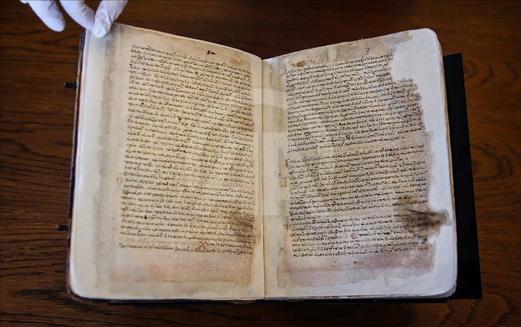 13th-century copy of Homer's Iliad in Istanbul's Topkapi museum 