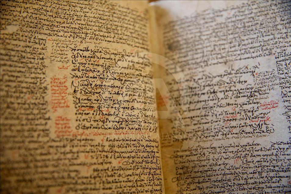 13th-century copy of Homer's Iliad in Istanbul's Topkapi museum 