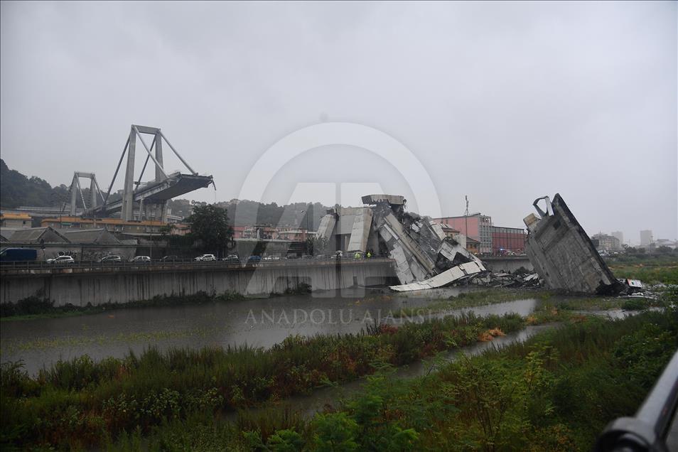 Colapso del puente Morandi en Génova, Italia, deja 11 muertos