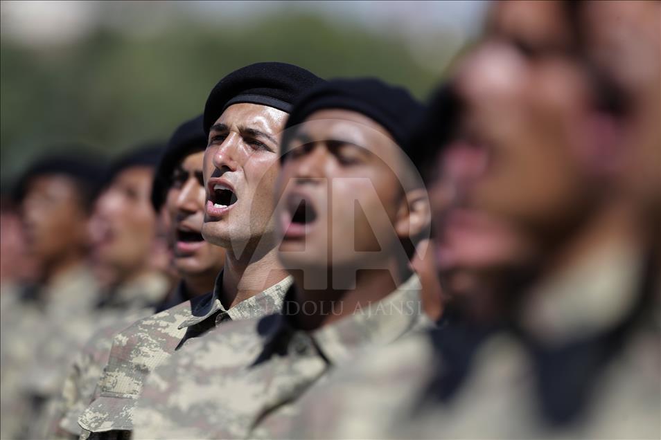 Zırhlı Birliklerde yemin töreni