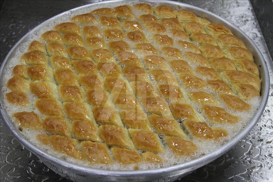 Gaziantepli baklavacılarda "bayram telaşı"