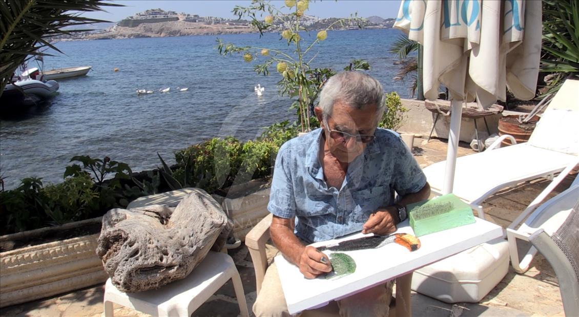 50 bin toplu iğne ile sanat eseri niteliğinde tablolar yapıyor