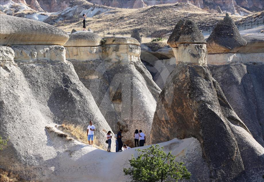 Kapadokya’da turist yoğunluğu
