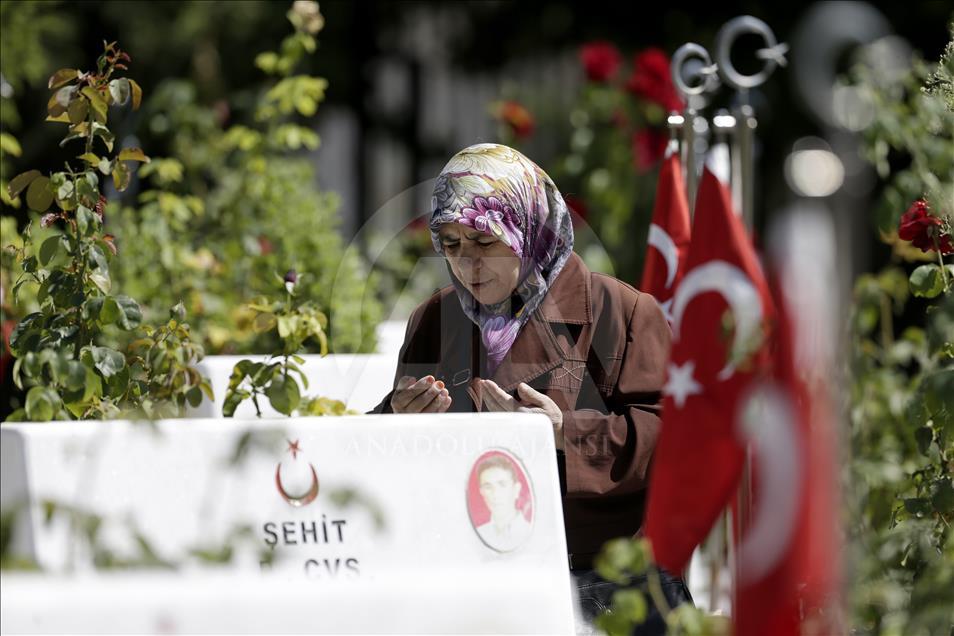 Ankara'da şehitlik ziyareti