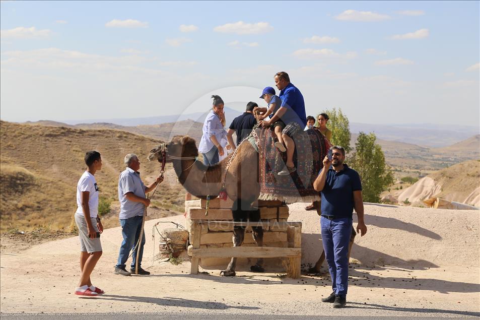 Kapadokya’da turist yoğunluğu