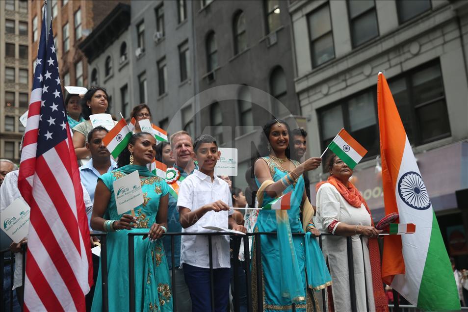 برگزاری مراسم روز استقلال هند در نیویورک
