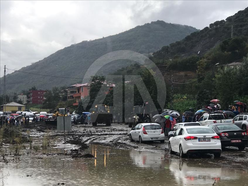 Trabzon'da şiddetli yağış