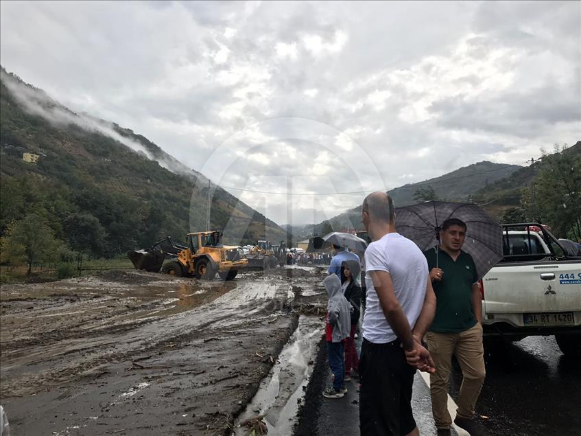 Trabzon'da şiddetli yağış