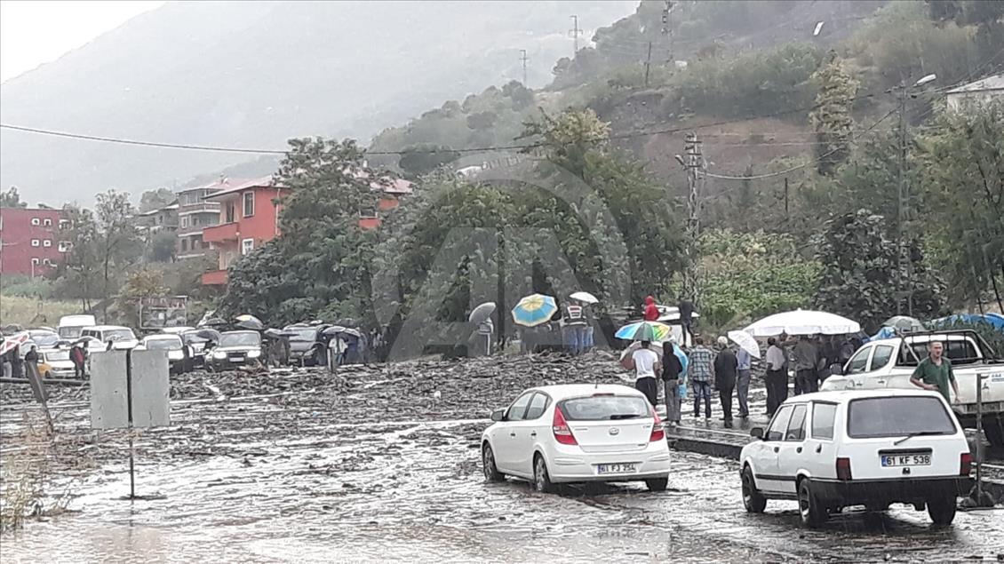 Trabzon'da şiddetli yağış